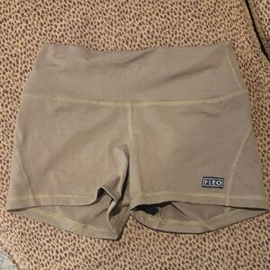 Fleo Women's Army Green Athletic Shorts